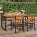 Hagebord med U-ben 180x90x75 cm heltre akasie vidaXL