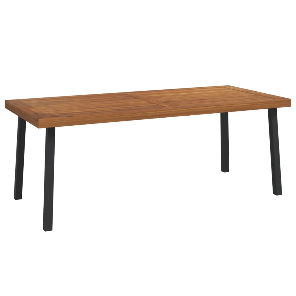 Hagebord 200x100x75 cm heltre akasie
