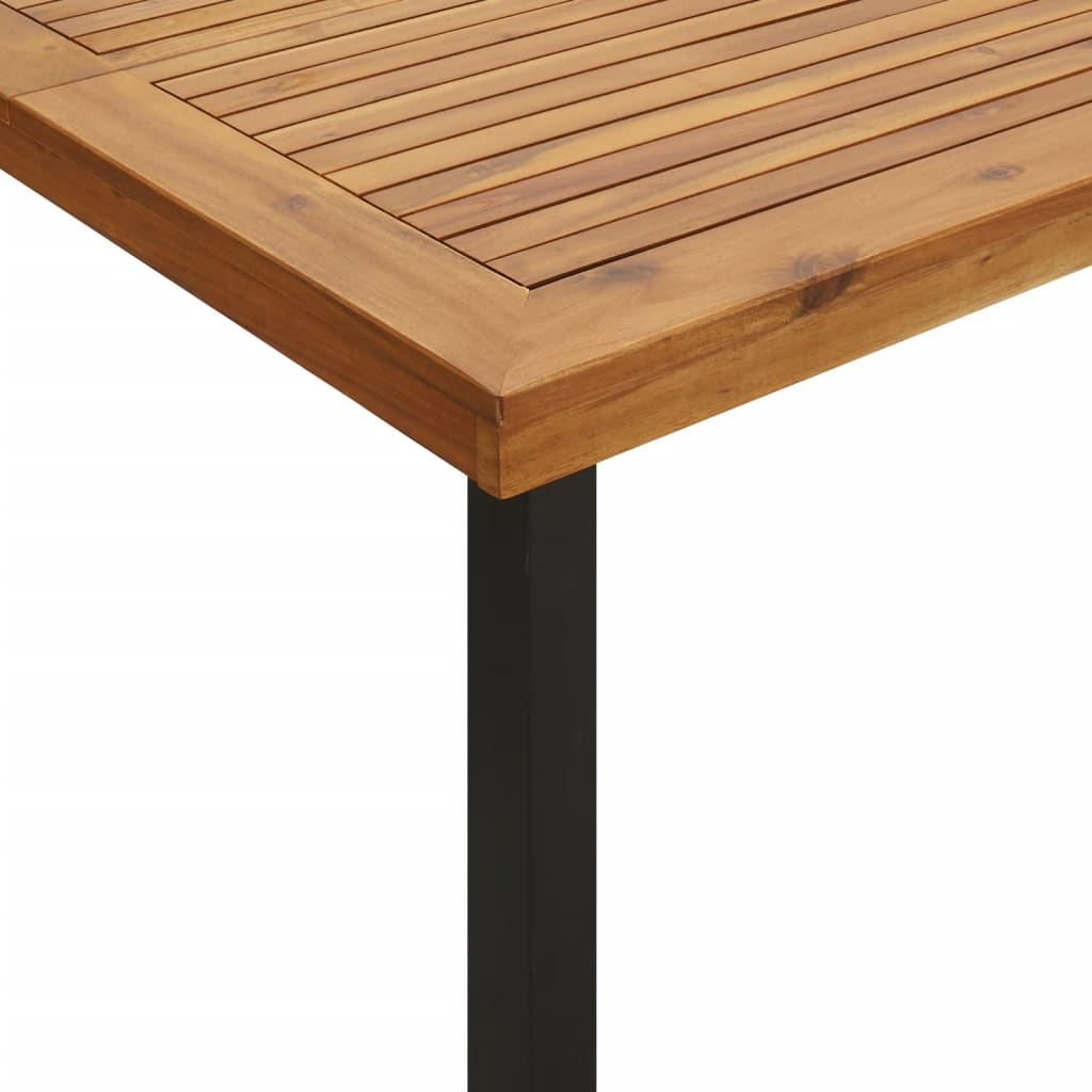 Hagebord 200x100x75 cm heltre akasie