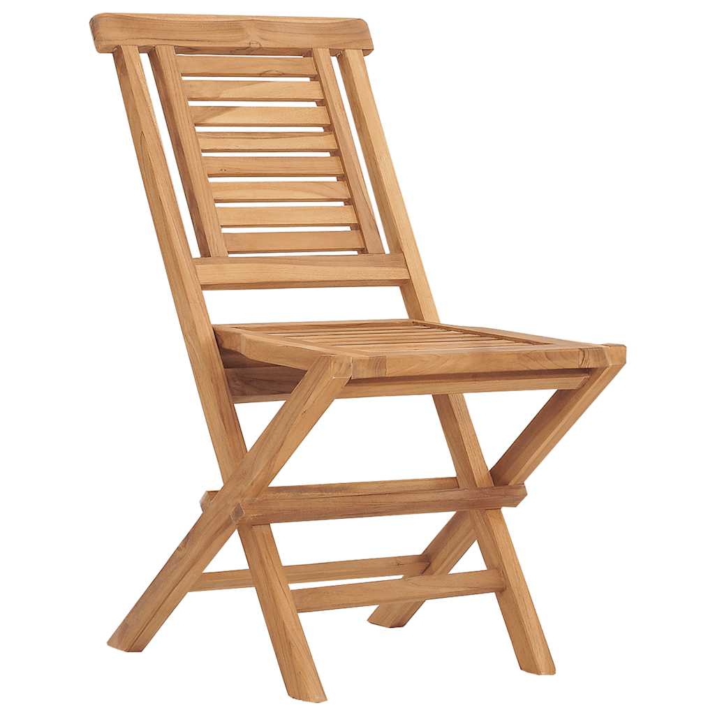 Klappstoler 2 stk 47x63x90 cm heltre teak