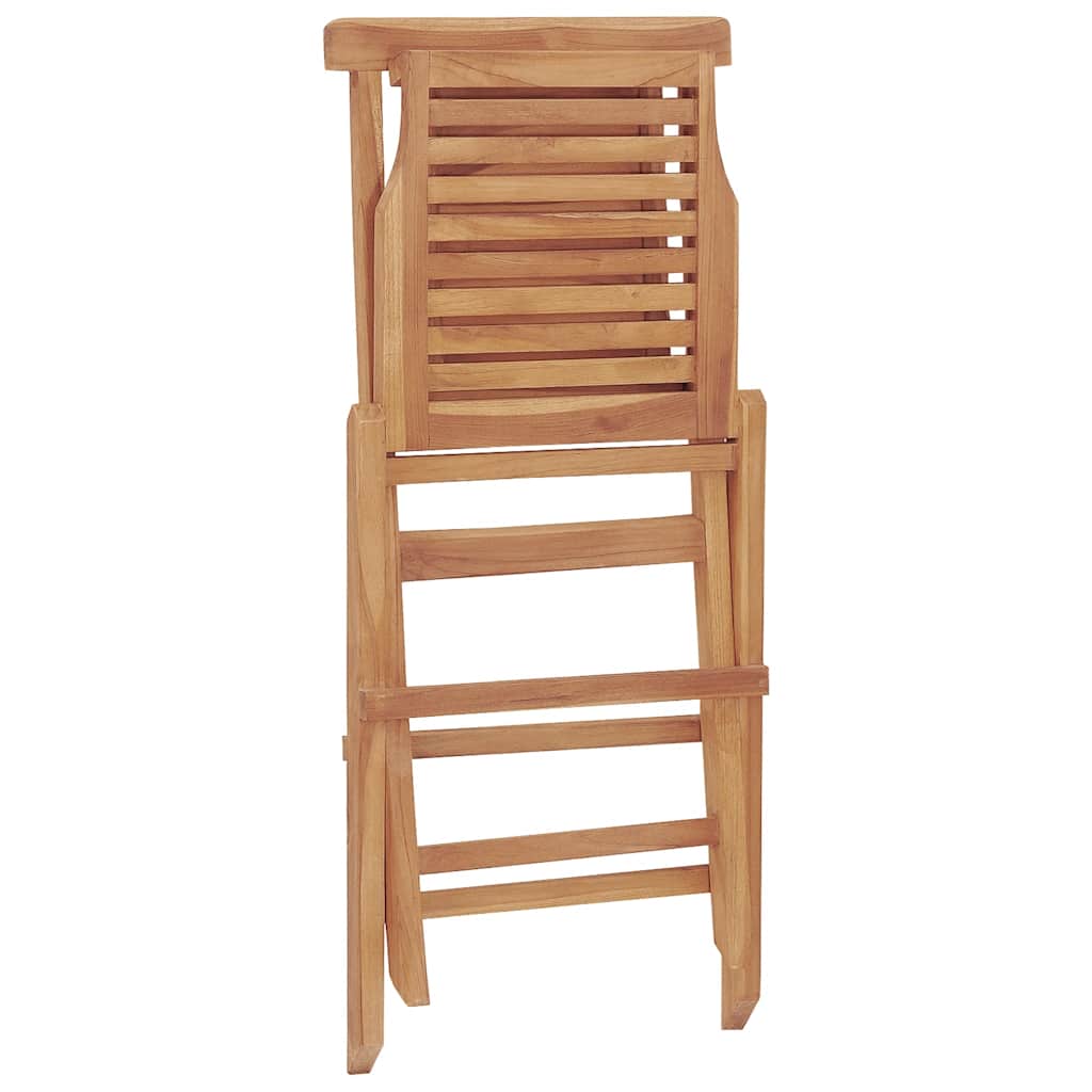 Klappstoler 2 stk 47x63x90 cm heltre teak