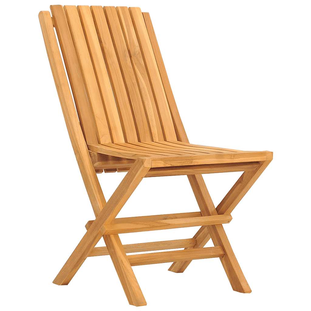 Klappstoler 2 stk 47x47x89 cm heltre teak