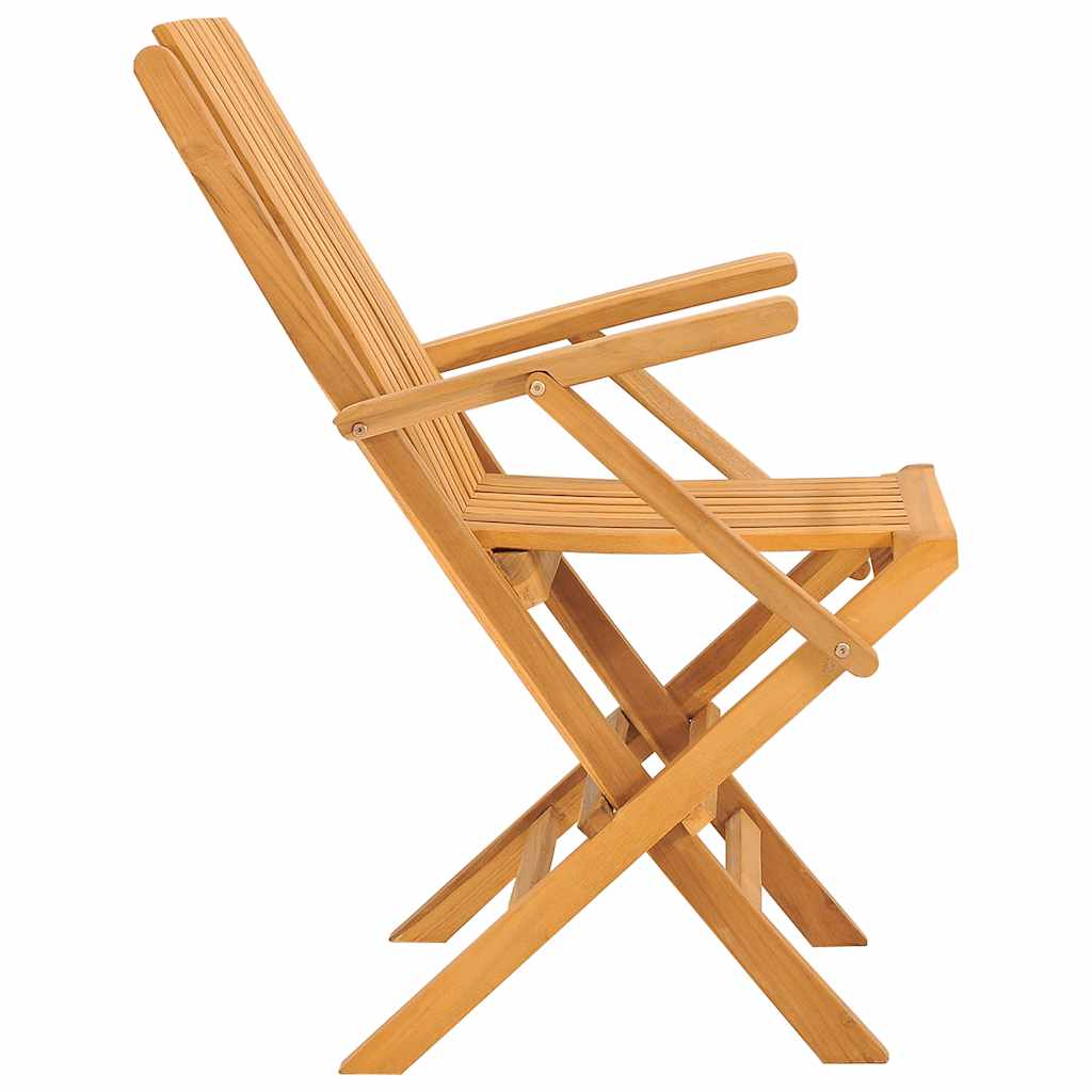 Klappstoler 2 stk 61x67x90 cm heltre teak
