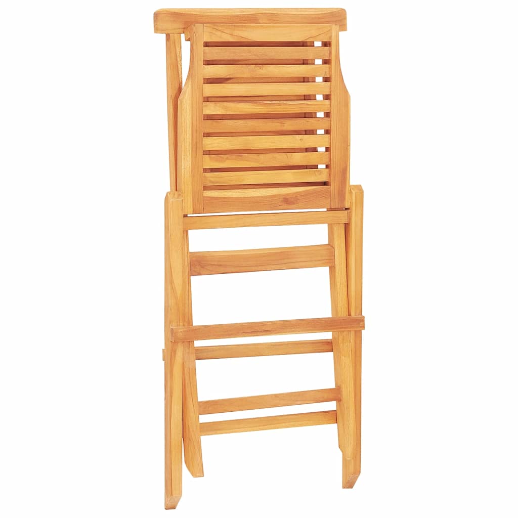 Klappstoler 6 stk 47x63x90 cm heltre teak