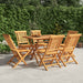 Klappstoler 6 stk 47x63x90 cm heltre teak