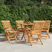 Klappstoler 4 stk 56x63x90 cm heltre teak