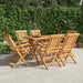 Klappstoler 6 stk 56x63x90 cm heltre teak