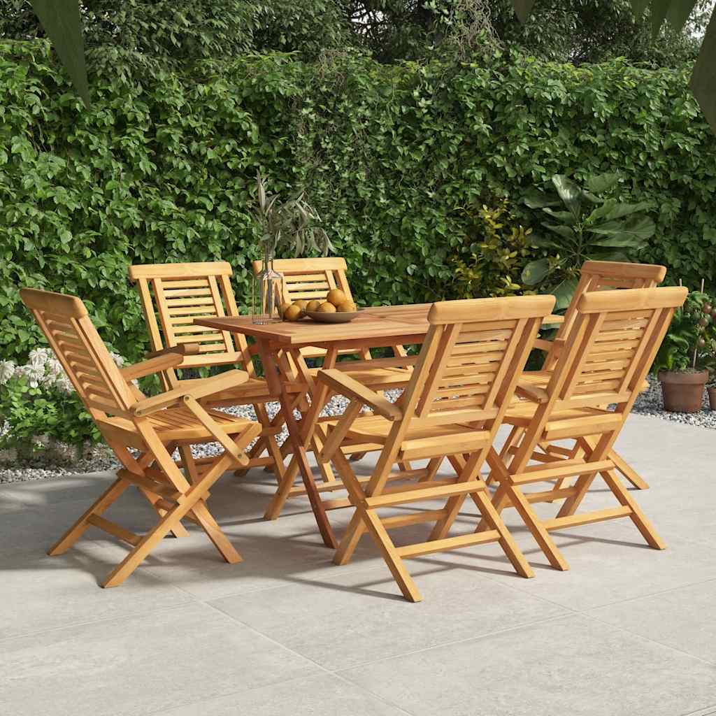 Klappstoler 6 stk 56x63x90 cm heltre teak