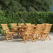 Klappstoler 8 stk 56x63x90 cm heltre teak