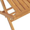 Klappstoler 4 stk 47x47x89 cm heltre teak