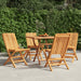 Klappstoler 4 stk 47x47x89 cm heltre teak