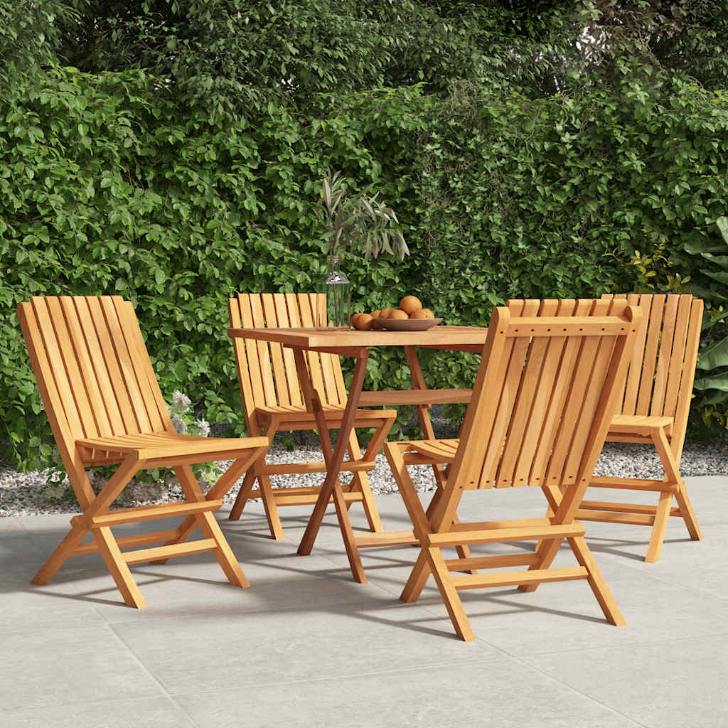 Klappstoler 4 stk 47x47x89 cm heltre teak