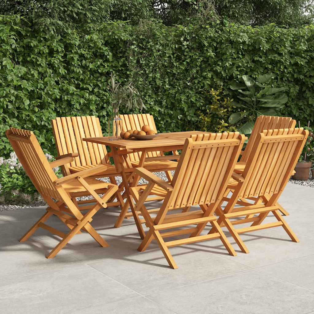 Klappstoler 6 stk 61x67x90 cm heltre teak