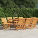 Klappstoler 8 stk 61x67x90 cm heltre teak