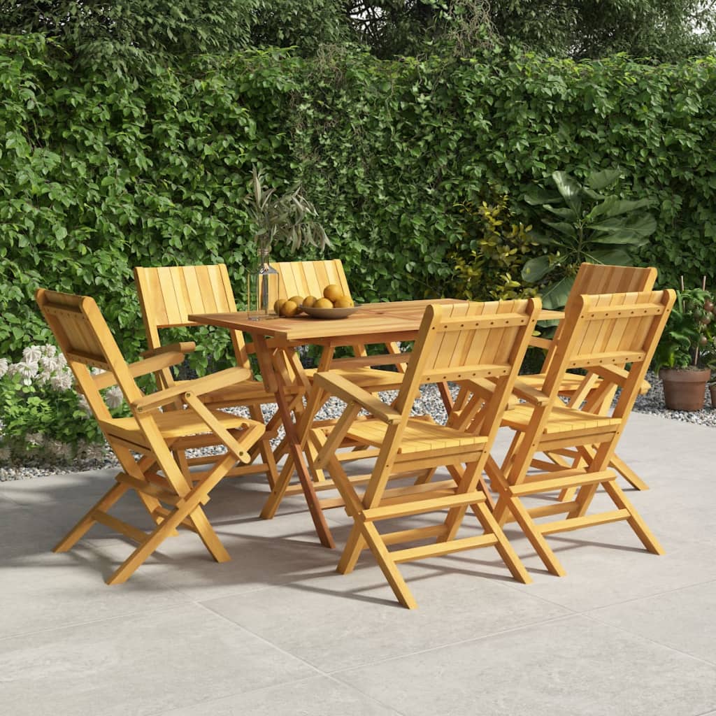 Klappstoler 6 stk 55x61x90 cm heltre teak