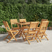 Klappstoler 6 stk 47x62x90 cm heltre teak
