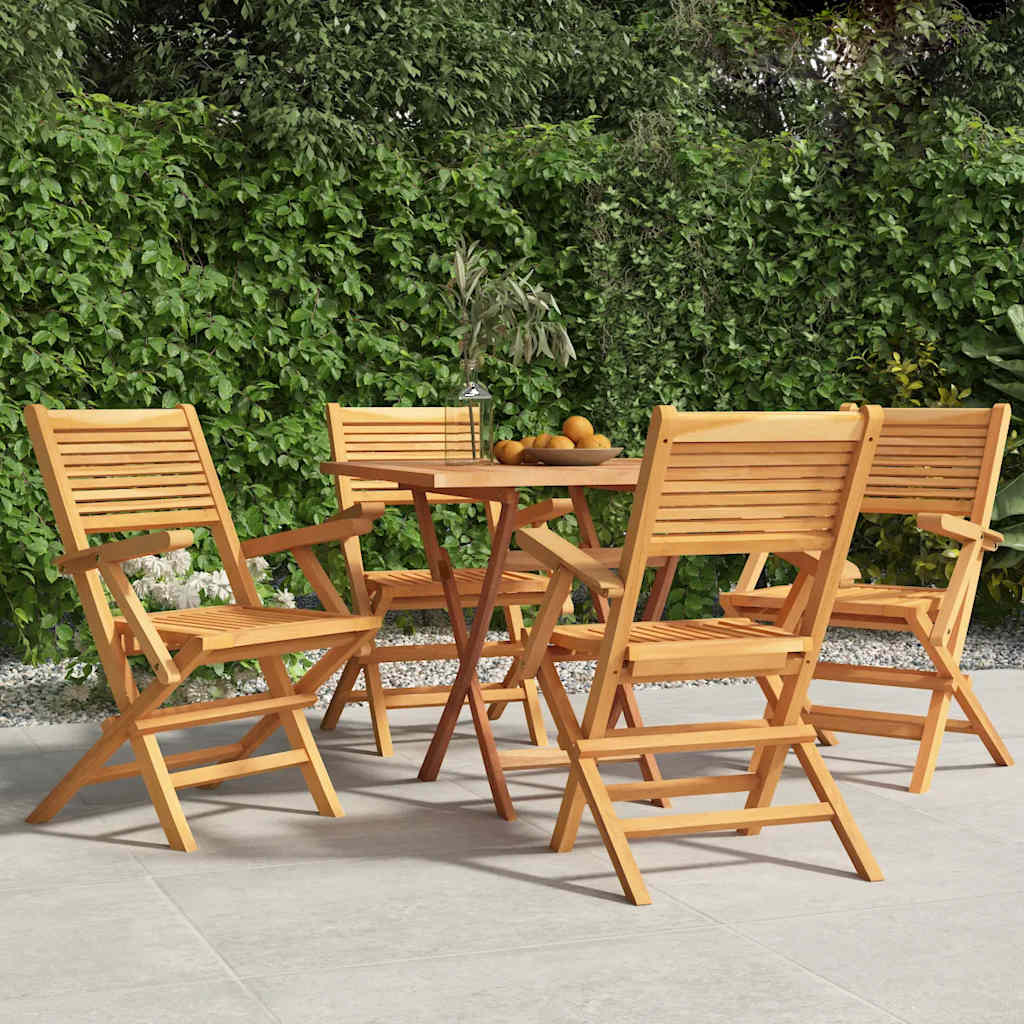Klappstoler 4 stk 55x62x90 cm heltre teak