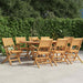 Klappstoler 8 stk 55x62x90 cm heltre teak