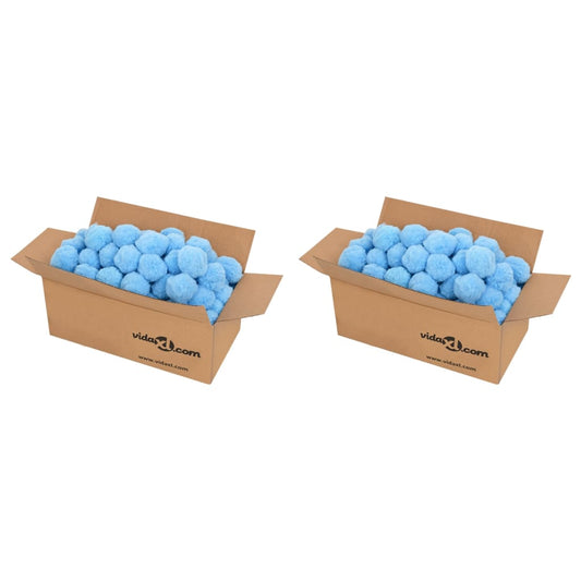 Antibakterielle filterkuler blå 1400 g polyetylen
