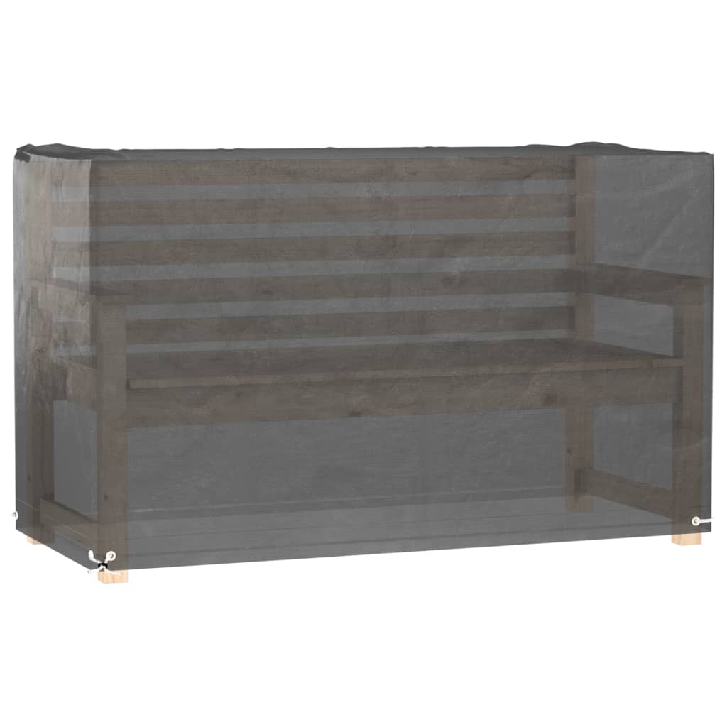 Hagemøbeltrekk 2 stk 8 maljer 125x55x75 cm rektangulær vidaXL