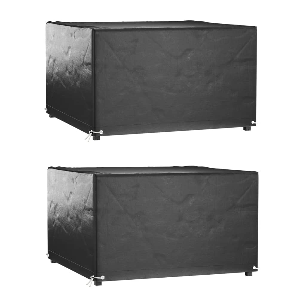 Hagemøbeltrekk 2 stk 8 maljer 132x132x80 cm firkantet vidaXL