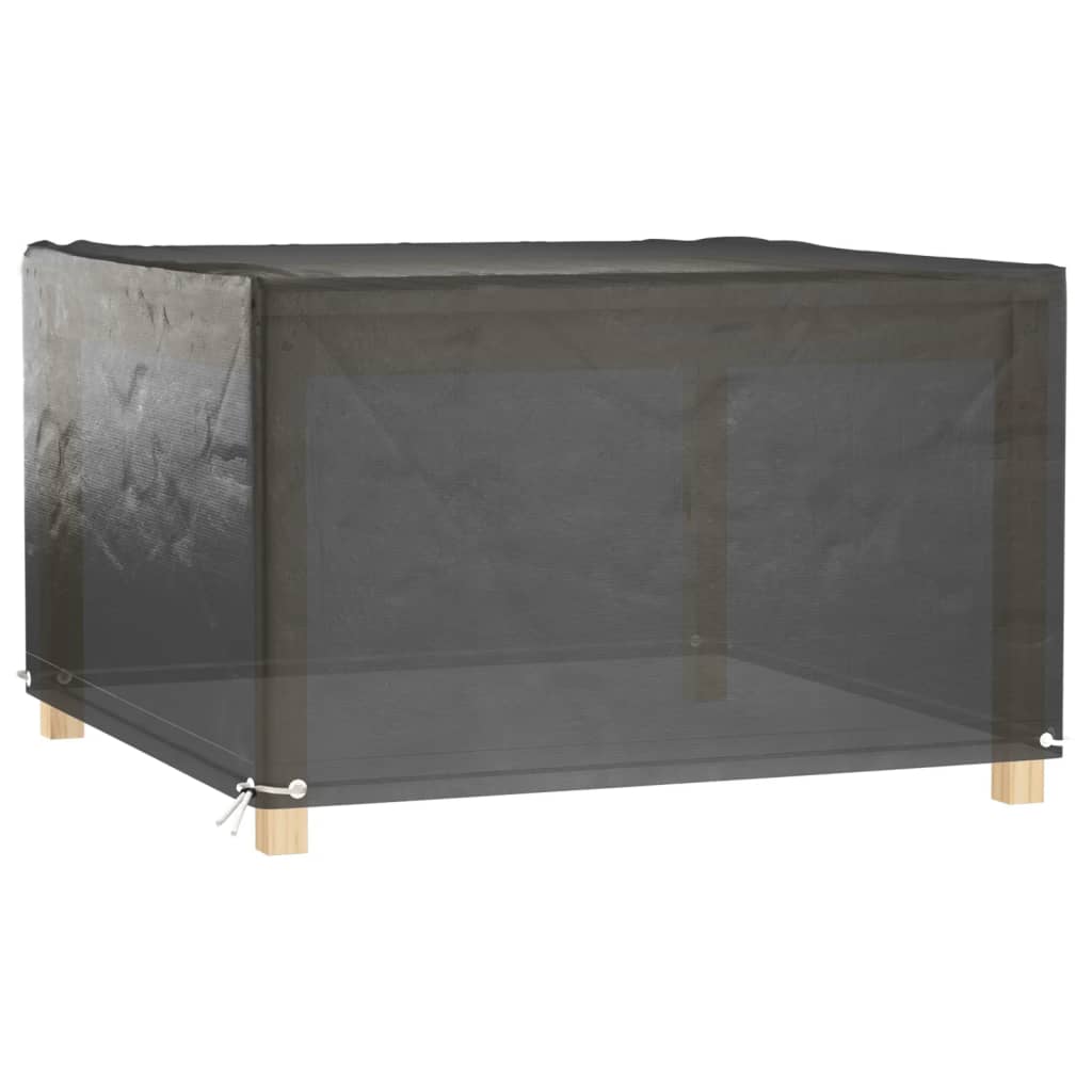 Hagemøbeltrekk 2 stk 8 maljer 132x132x80 cm firkantet vidaXL