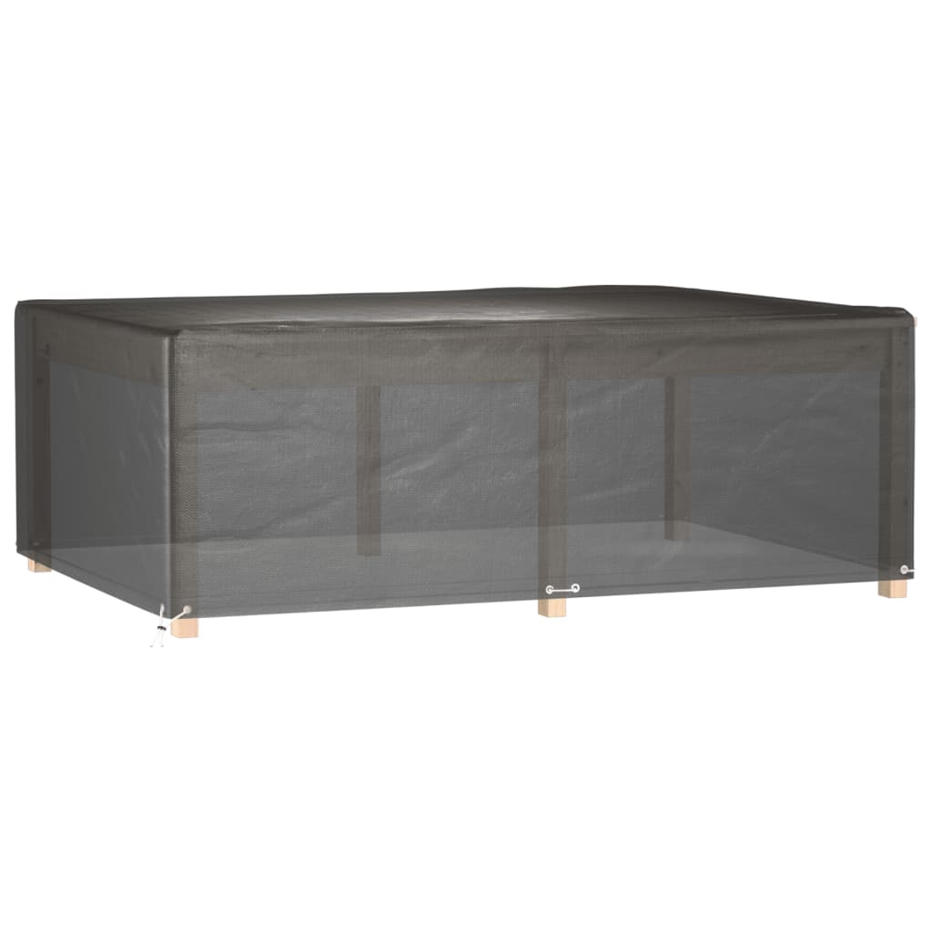 Hagemøbeltrekk 2 stk 12 maljer 230x165x80 cm rektangulær vidaXL