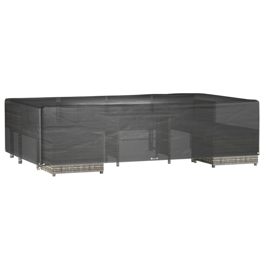 Hagemøbeltrekk 2 stk 12 maljer 315x180x75 cm rektangulær vidaXL