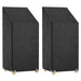 Trekk til utestol 2 stk 8 maljer 65x65x110/150 cm polyetylen vidaXL