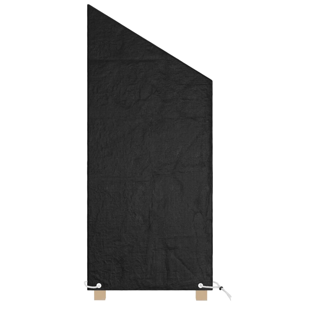Trekk til utestol 2 stk 8 maljer 65x65x110/150 cm polyetylen vidaXL