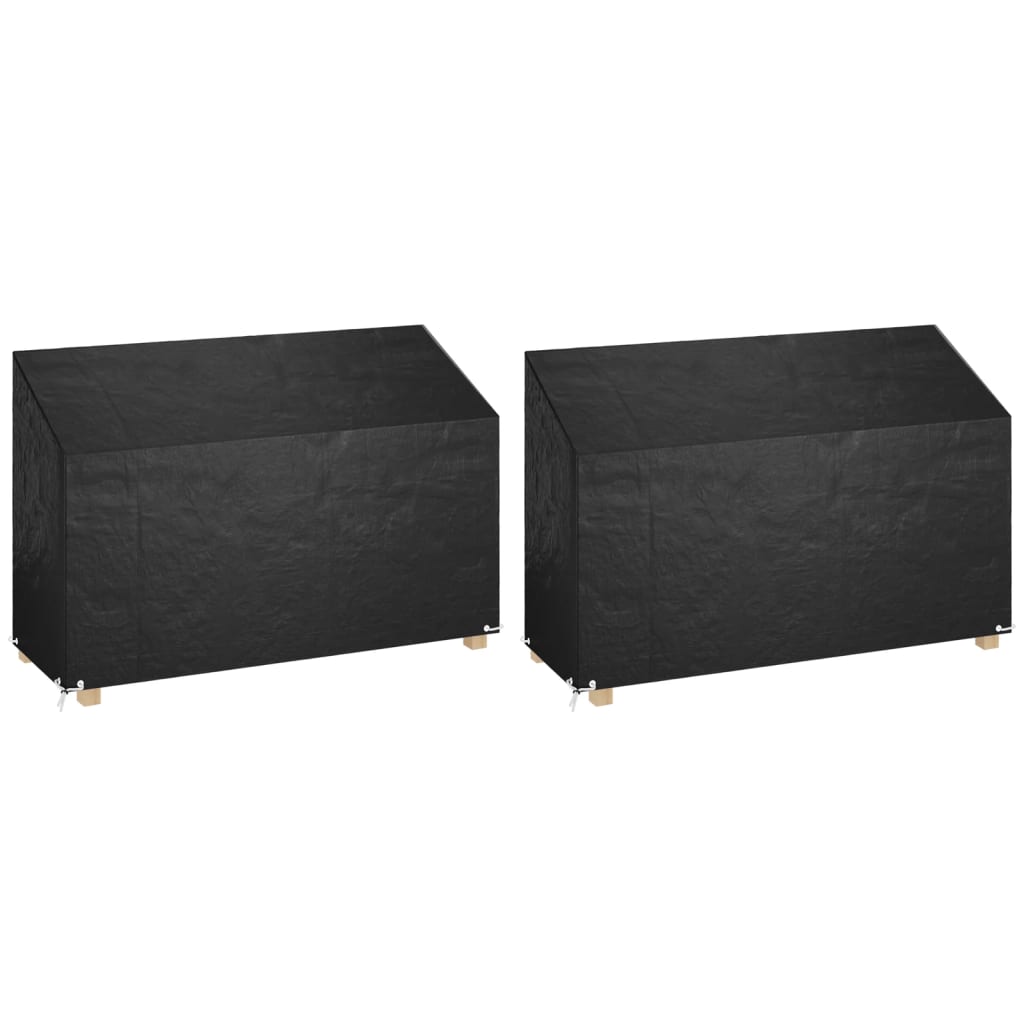 Trekk til hagebenk 2 stk 8 maljer 190x70x70/88 cm polyetylen vidaXL
