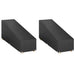 Solsengtrekk 2 stk 12 maljer 200x65x35/60 cm polyetylen vidaXL
