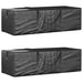 Poser til hageputer 2 stk svart 135x40x55 cm polyetylen vidaXL