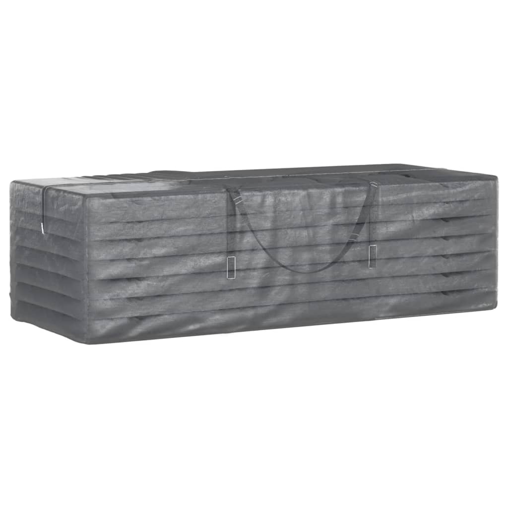 Poser til hageputer 2 stk svart 135x40x55 cm polyetylen vidaXL
