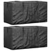 Poser til hageputer 2 stk svart 150x75x75 cm polyetylen vidaXL