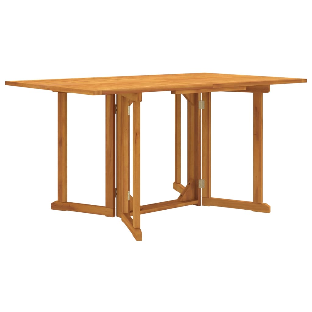 Sammenleggbart sommerfuglbord for hage 150x90x75 cm heltre teak