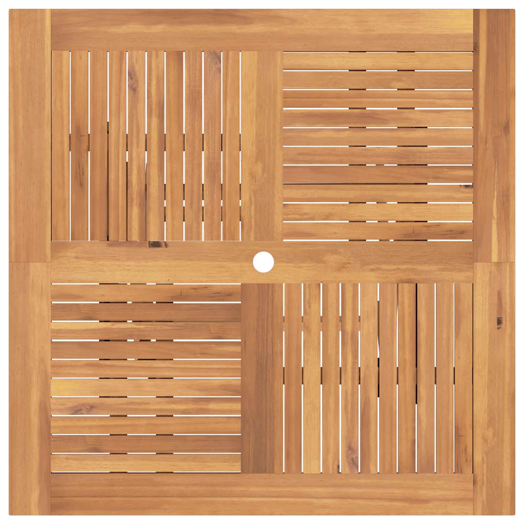 Sammenleggbart hagebord 110x110x75 cm heltre teak