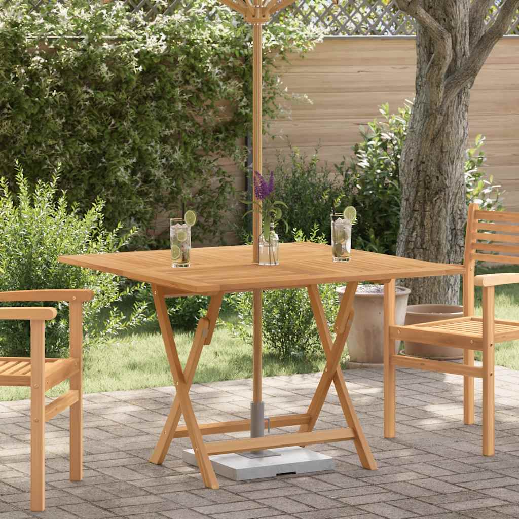 Sammenleggbart hagebord 110x110x75 cm heltre teak