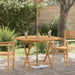 Sammenleggbart hagebord 110x110x75 cm heltre teak