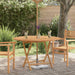 Sammenleggbart hagebord Ø 110x75 cm heltre teak