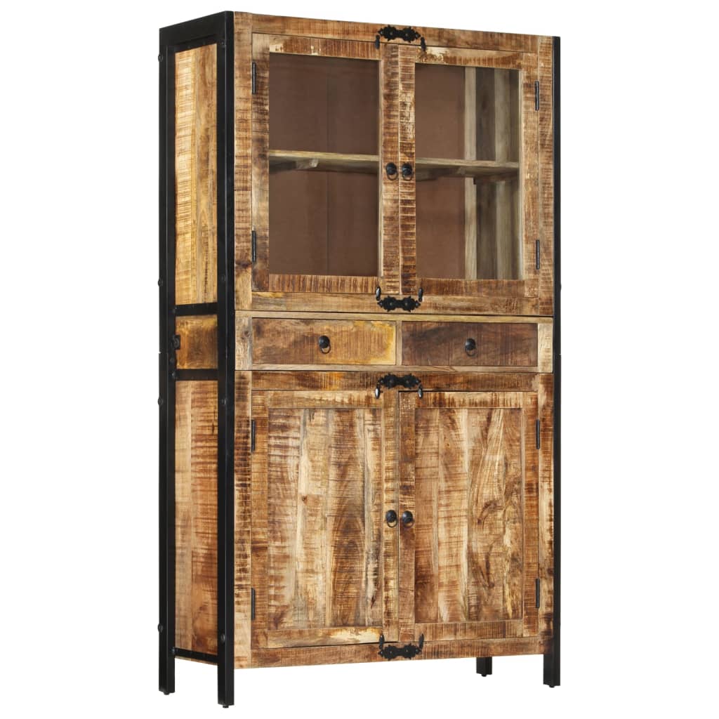 vidaXL Highboard 100x40x175 cm grov heltre mango