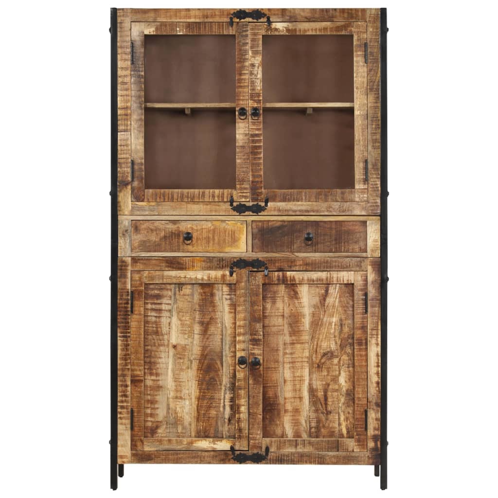 vidaXL Highboard 100x40x175 cm grov heltre mango