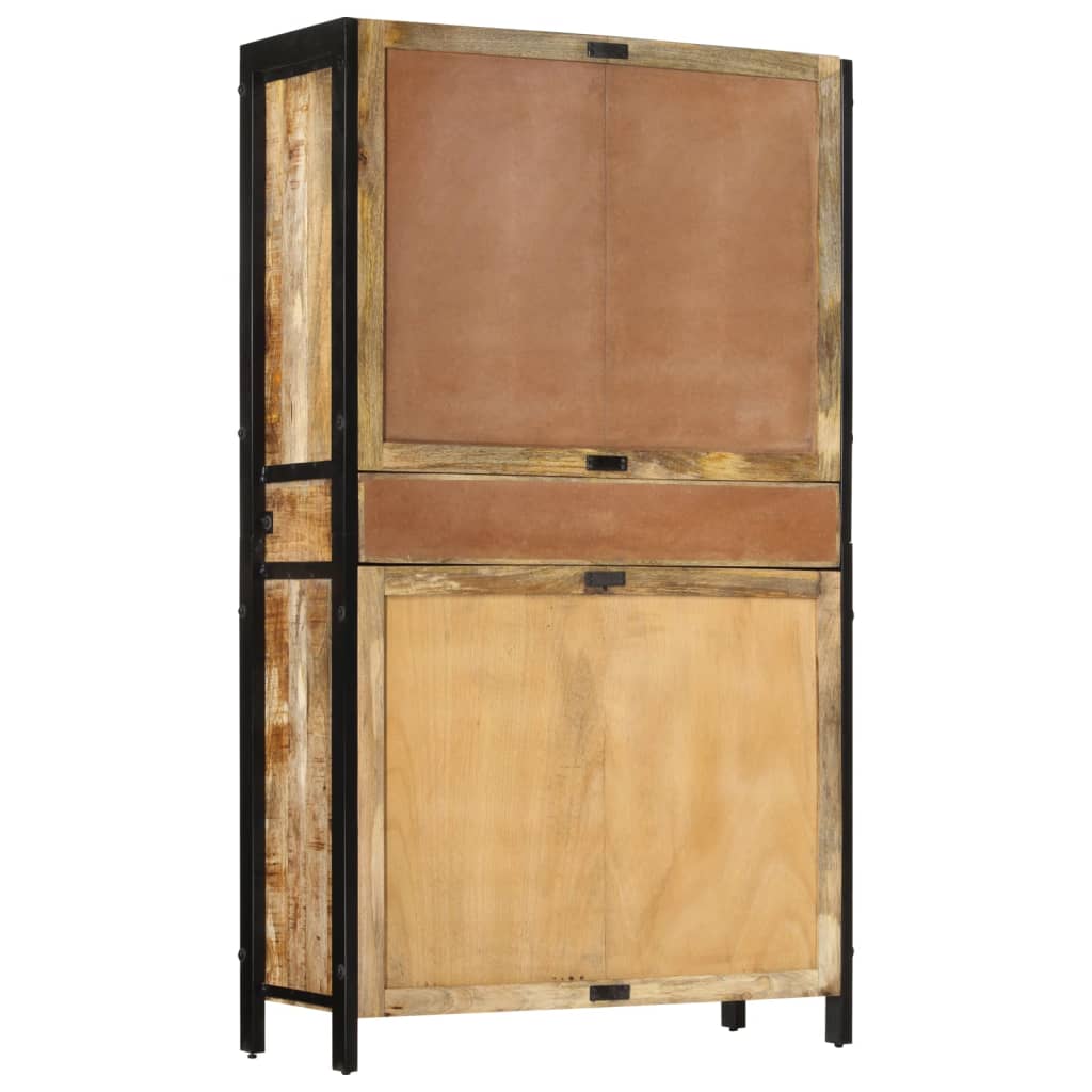 vidaXL Highboard 100x40x175 cm grov heltre mango