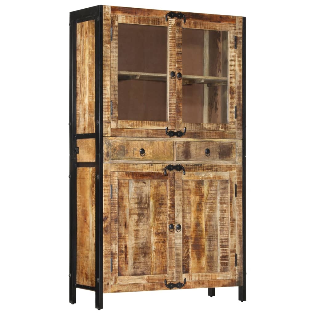 vidaXL Highboard 100x40x175 cm grov heltre mango