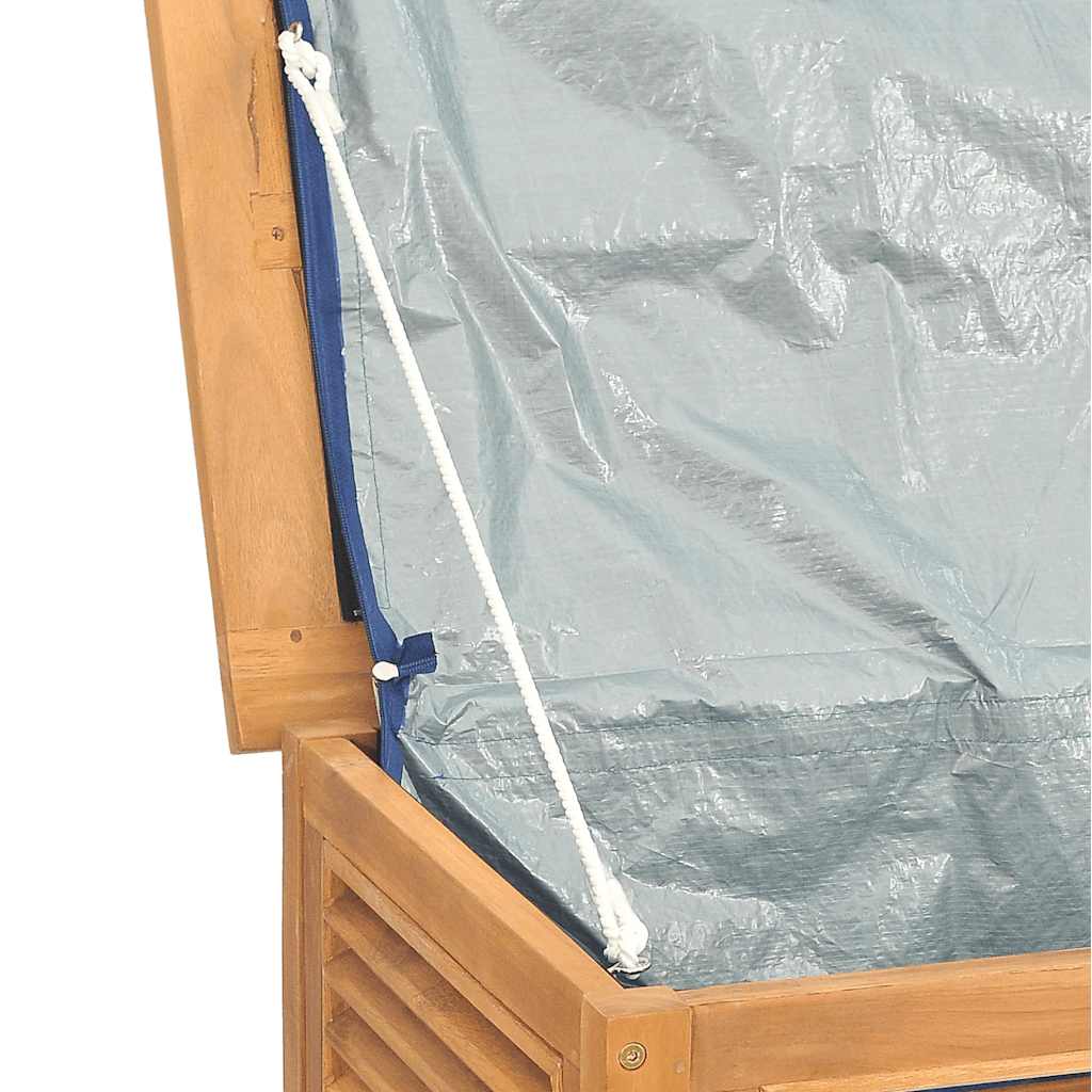 Putekasse med pose 60x50x58 cm heltre teak vidaXL