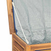 Putekasse med pose 150x50x55 cm heltre teak