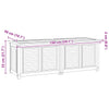 Putekasse med pose 150x50x55 cm heltre teak