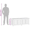 Putekasse med pose 150x50x55 cm heltre teak