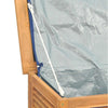 Putekasse med pose 200x50x55 cm heltre teak