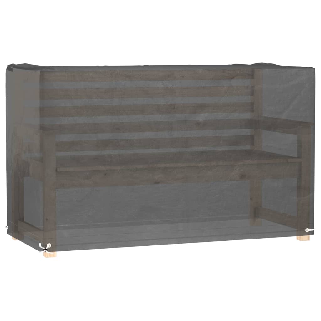 Hagemøbeltrekk 8 maljer 125x55x75 cm rektangulær vidaXL